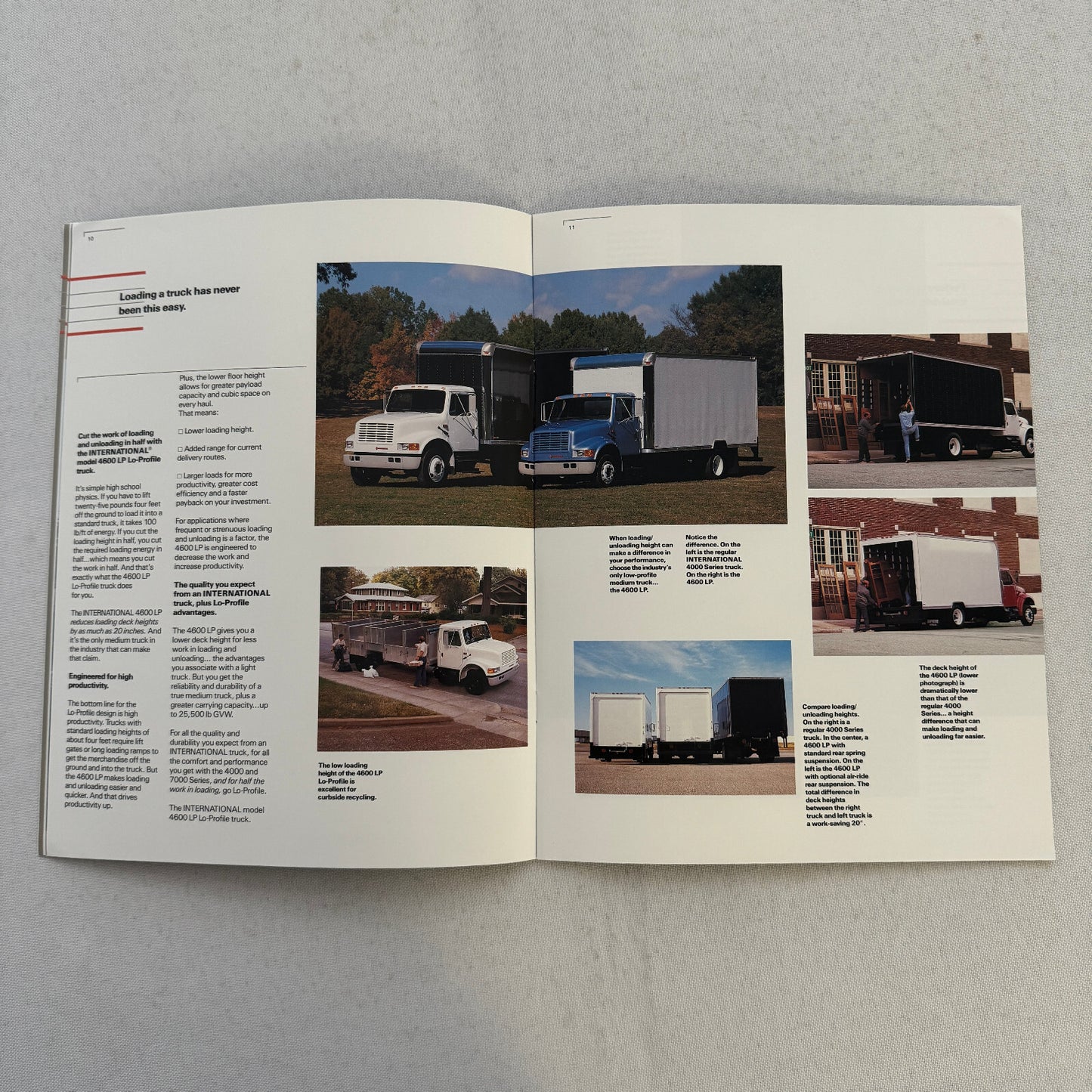 International 4000 and 7000 Series Truck Sales Brochure Catalog Advertising