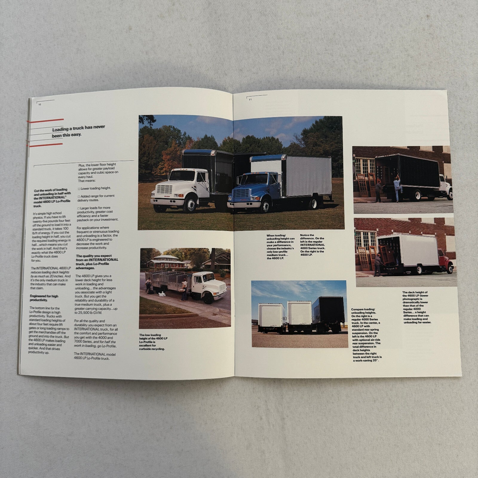 International 4000 and 7000 Series Truck Sales Brochure Catalog Advertising