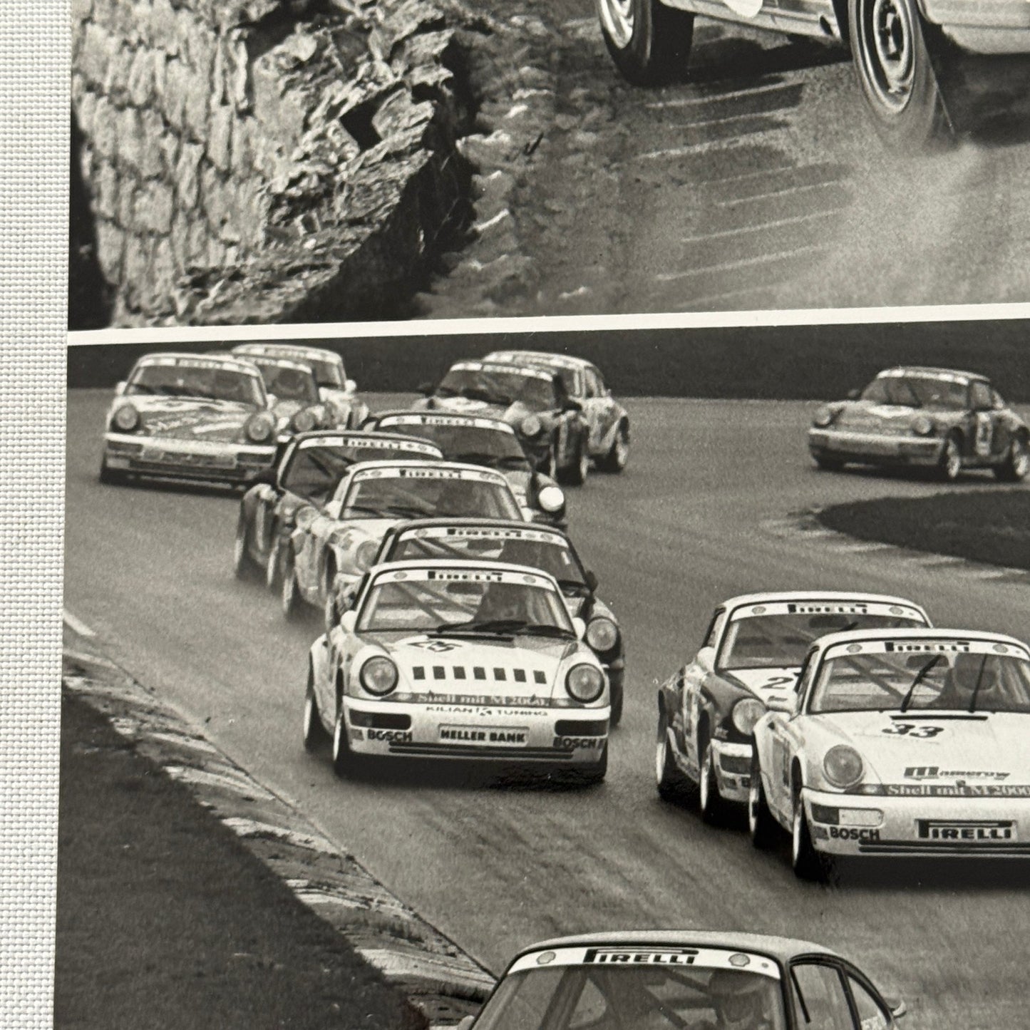 Porsche Racing press Photograph Rally Monte Carlo 911 1992 Porsche Carrera Cup