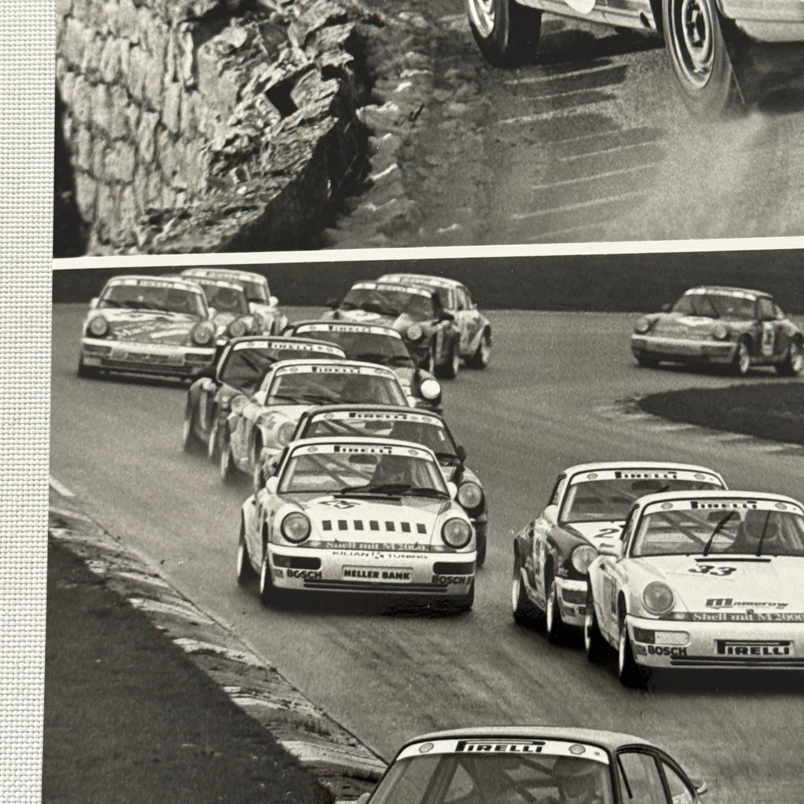 Porsche Racing press Photograph Rally Monte Carlo 911 1992 Porsche Carrera Cup