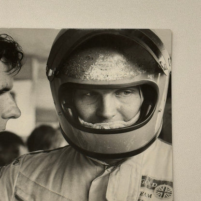 Vintage Racing Photo 1971 Austrian Grand Prix Emerson Fittipaldi Reine Wisell