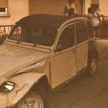 Citroen 2CV Wreck Wrecked Crash Car Automobile Photo Photograph Print Vintage 2x
