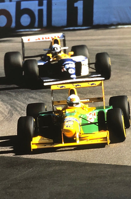 Vintage Riccardo Patrese Damon Hill F1 Racing Driver 35mm Photo Slide