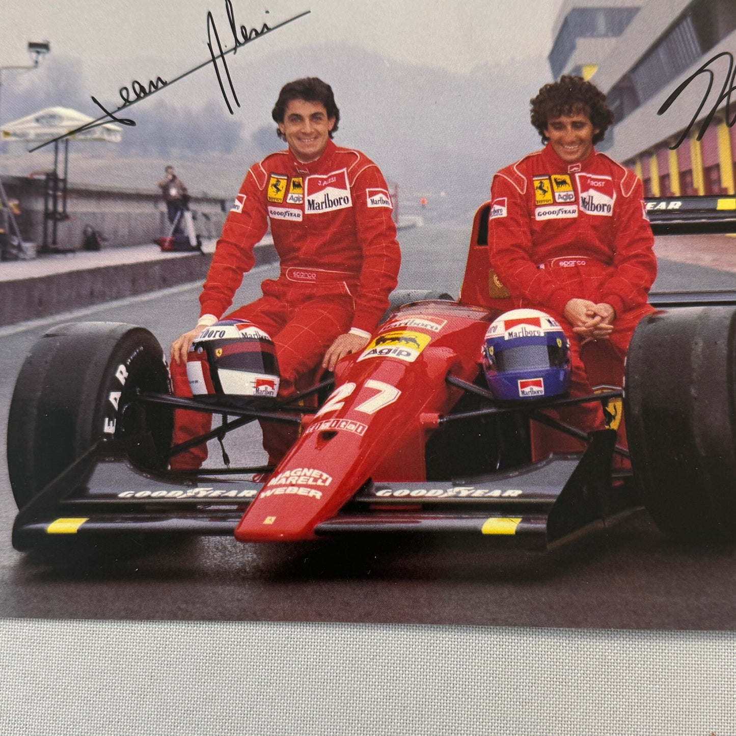 Ferrari 642 F1 Formula One Racing Card Alain Prost Jean Alesi Drivers