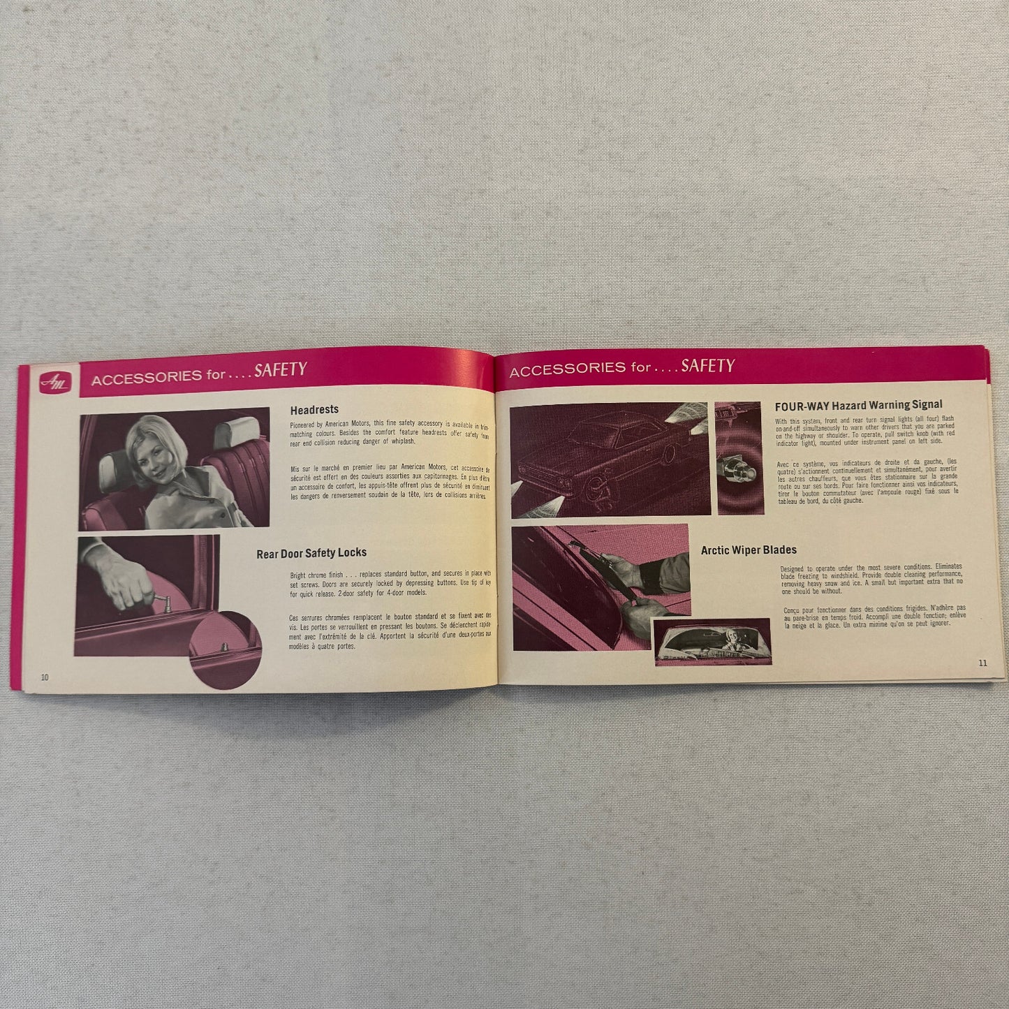1966 American Motors Accessories Sales Brochure Catalog Advertising Wheels Radio