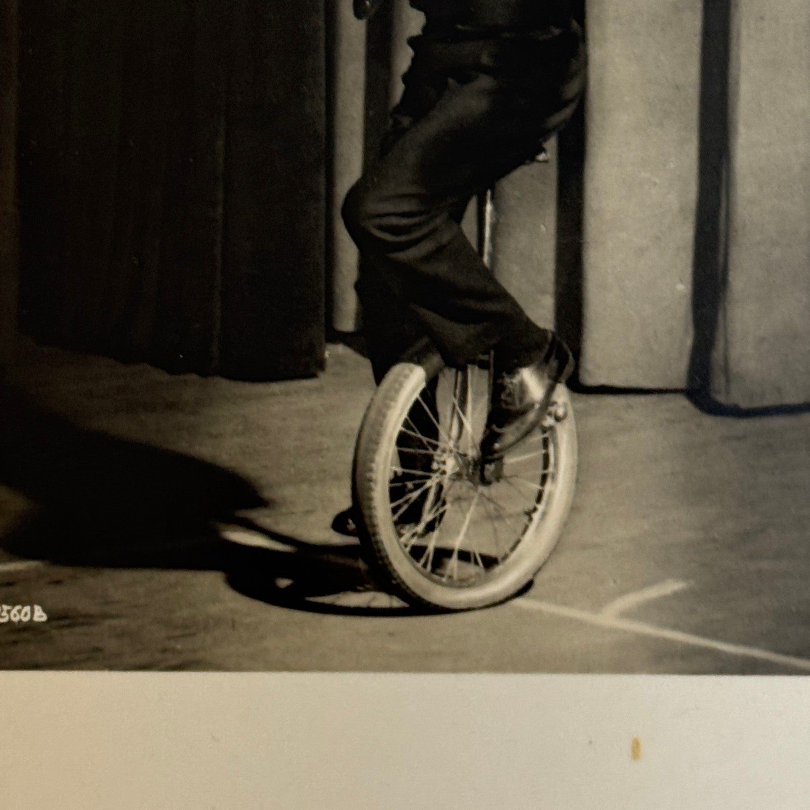 Circus Performer Balancing Act on Unicycle Photo Photograph Renellis
