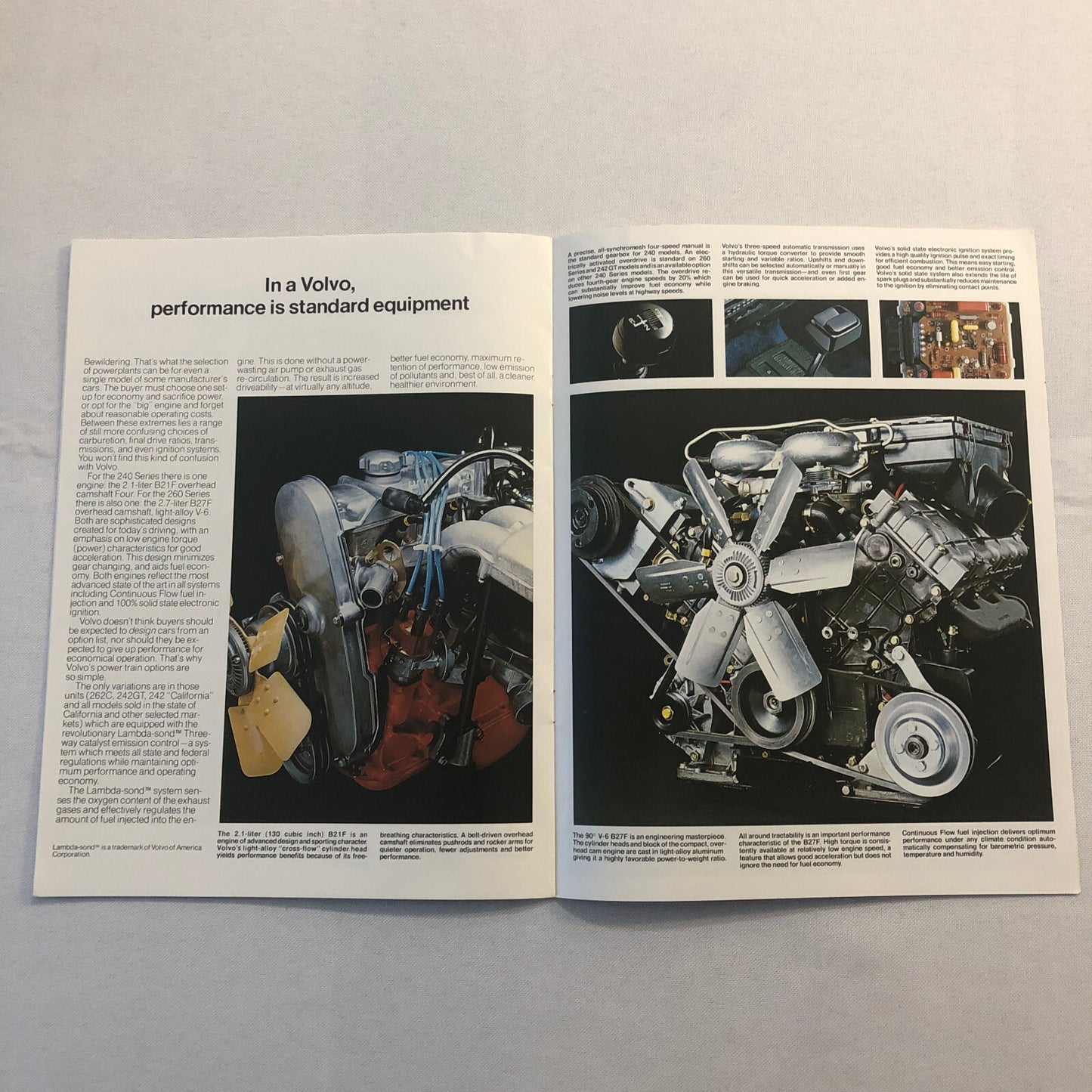 1978 Volvo Sales Brochure Catalog 262C 260 240 Series 242 GT