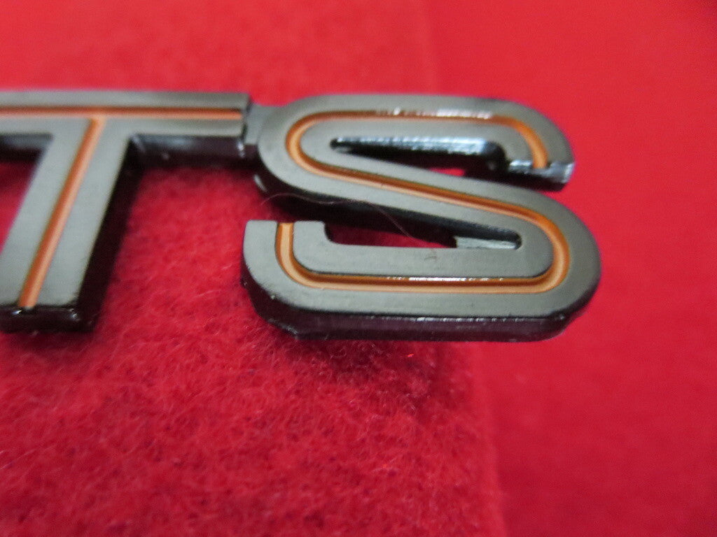 Ferrari 328 GTS Badge Emblem Logo Script - Orange Lettering - Part 61813800