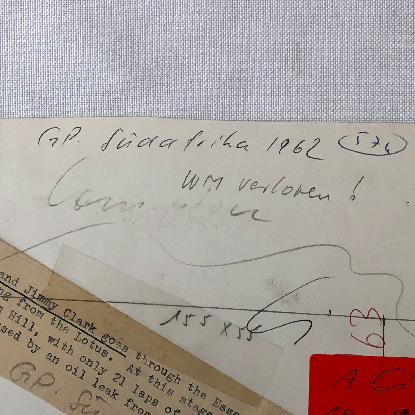 1962 South African Grand Prix Car Racing Photo Photograph Jim Clark Lotus Climax