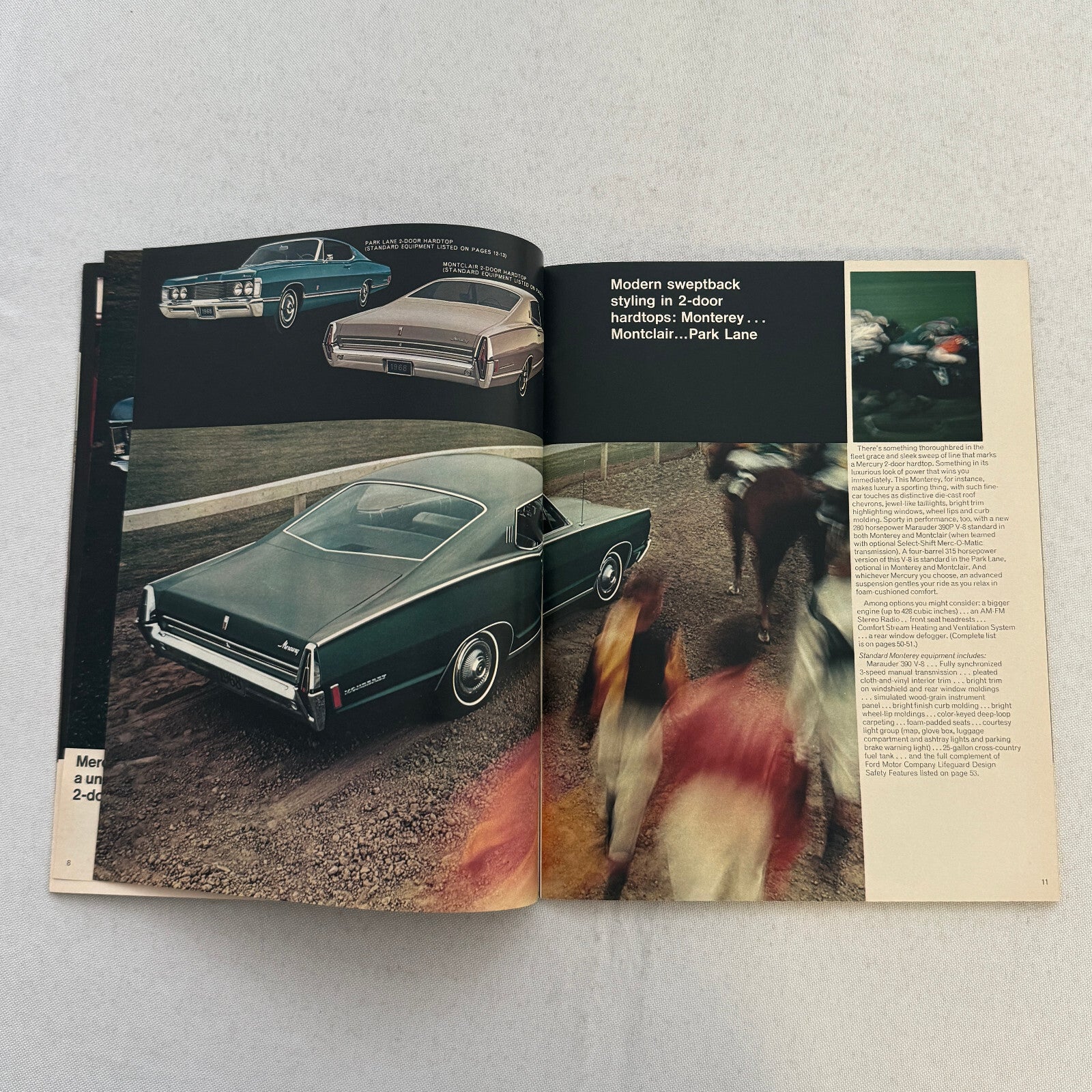 1968 Mercury Sales Brochure Catalog Montego Cyclone Cougar Marquis Montclair +