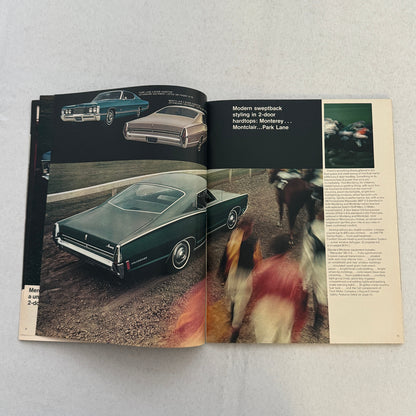 1968 Mercury Sales Brochure Catalog Montego Cyclone Cougar Marquis Montclair +