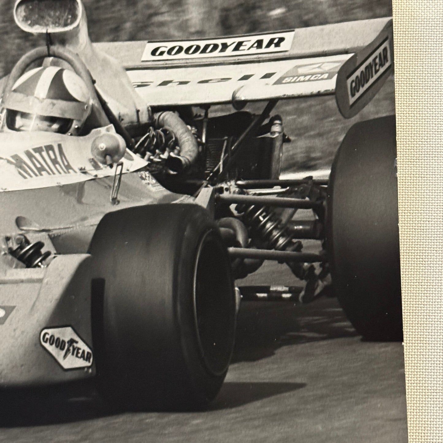 Matra Simca Racing Car Press Photo Photograph Print Vintage DPPI