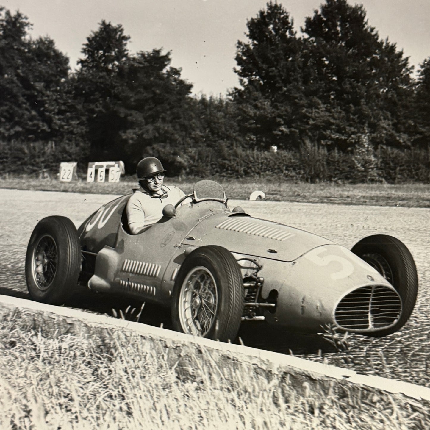 Juan Manuel Fangio Racing Driver Photo Photograph 1953 Farabola Foto Milano