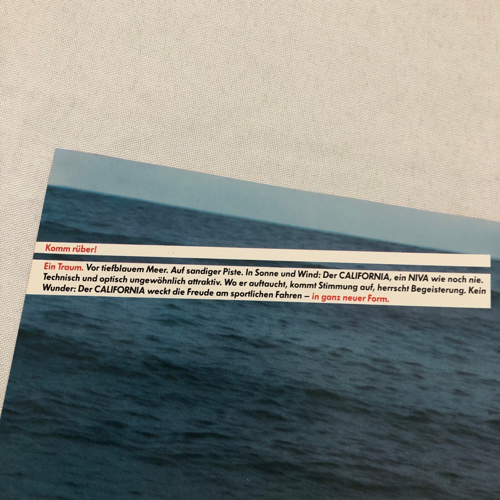 Lada Niva CALIFORNIA Edition Sales Brochure Catalog German Text European Market