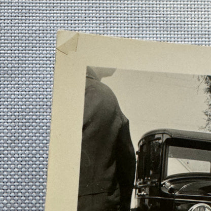 Vintage Car Photo Photograph Print Children with Automobile Snapshot