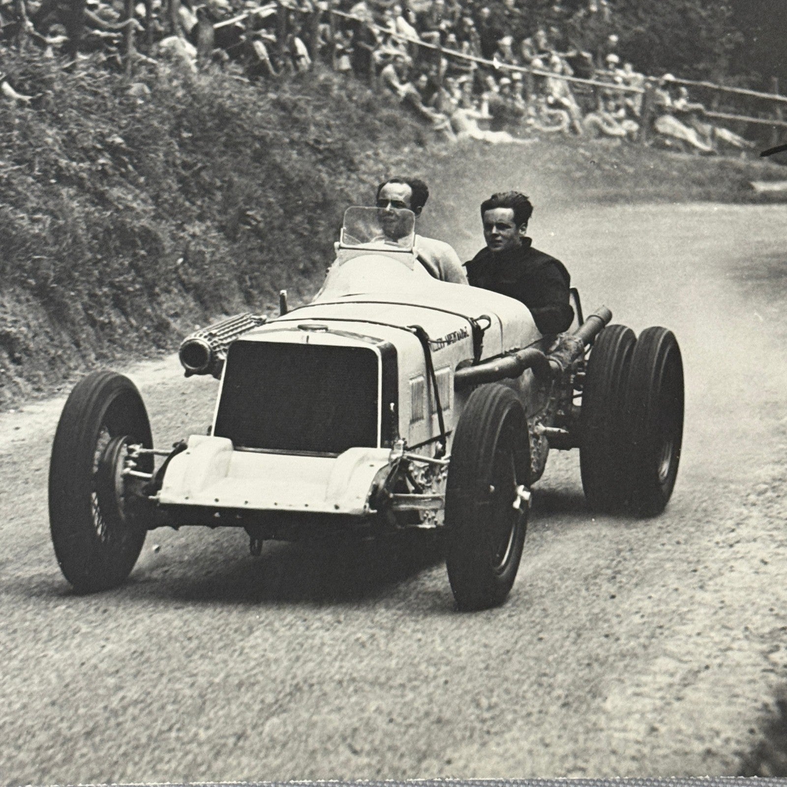 Vintage Racing Photo Vauxhall Villiers Car Raymond Mays Shelsley Walsh