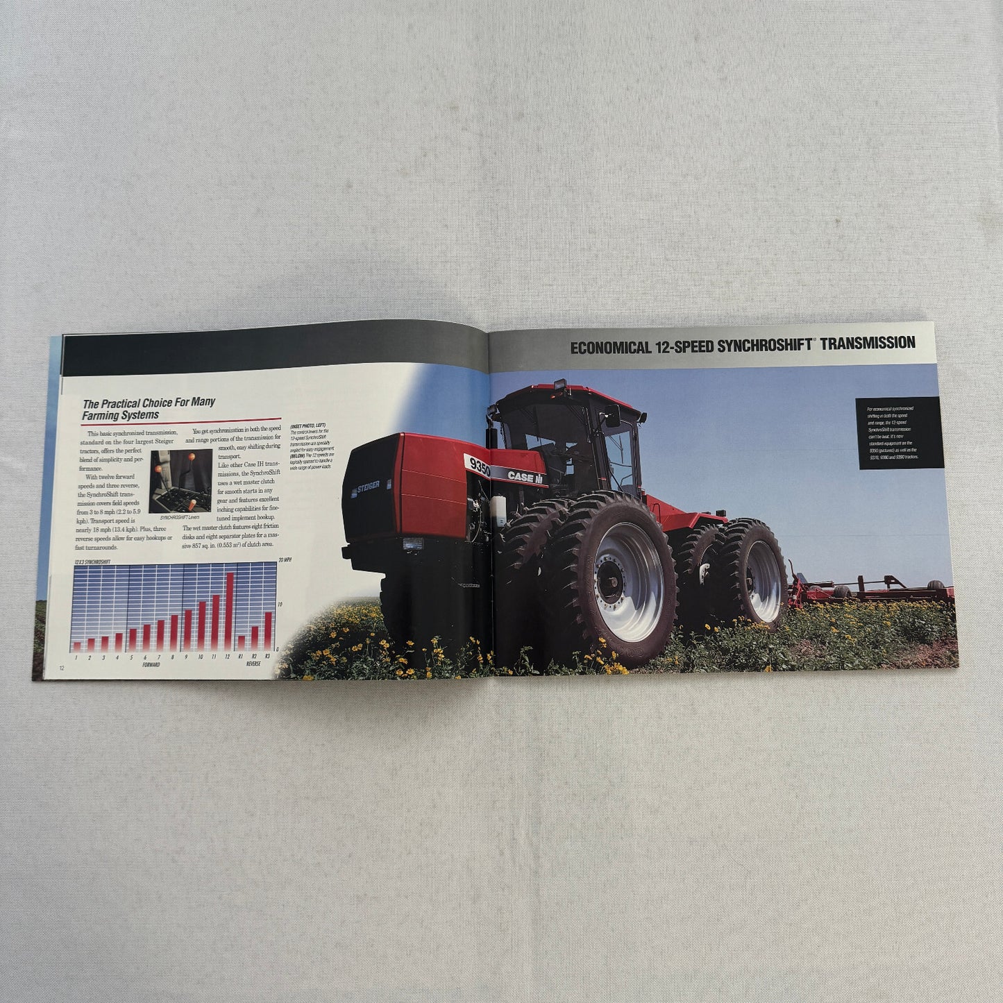 Case Steiger 9300 Series 4WD Tractor Equipment Sales Brochure Catalog