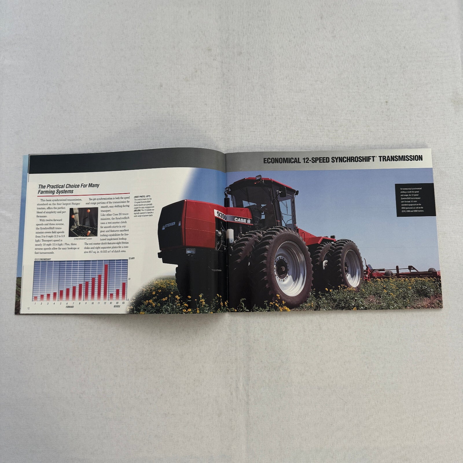 Case Steiger 9300 Series 4WD Tractor Equipment Sales Brochure Catalog