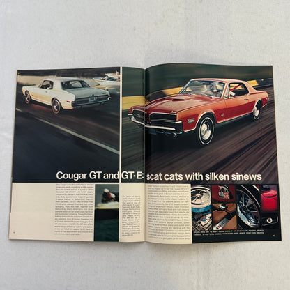 1968 Mercury Sales Brochure Catalog Montego Cyclone Cougar Marquis Montclair +