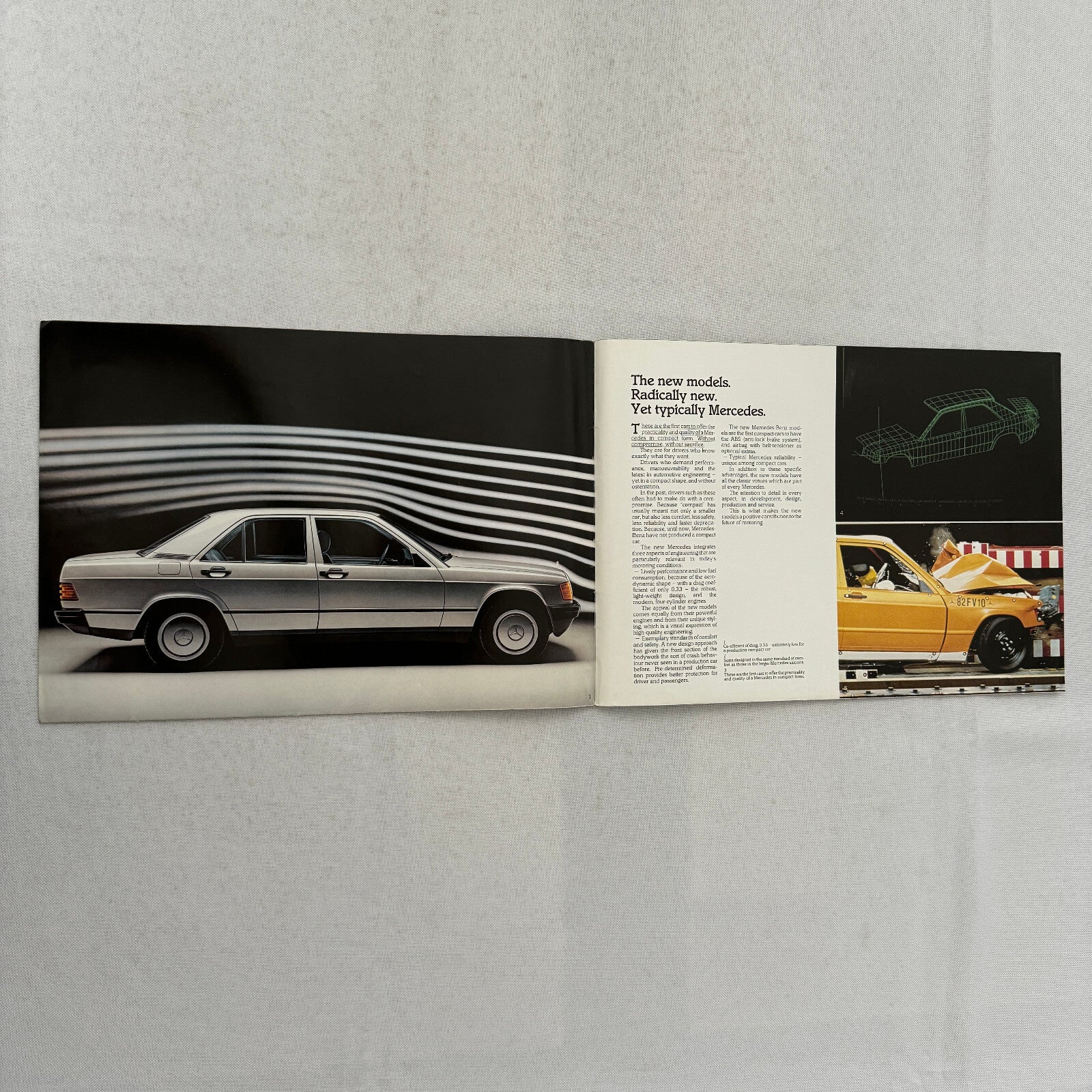 Mercedes Benz 190 and 190E Car Sales Brochure Catalog Advertising 190 E
