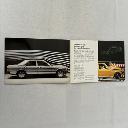 Mercedes Benz 190 and 190E Car Sales Brochure Catalog Advertising 190 E