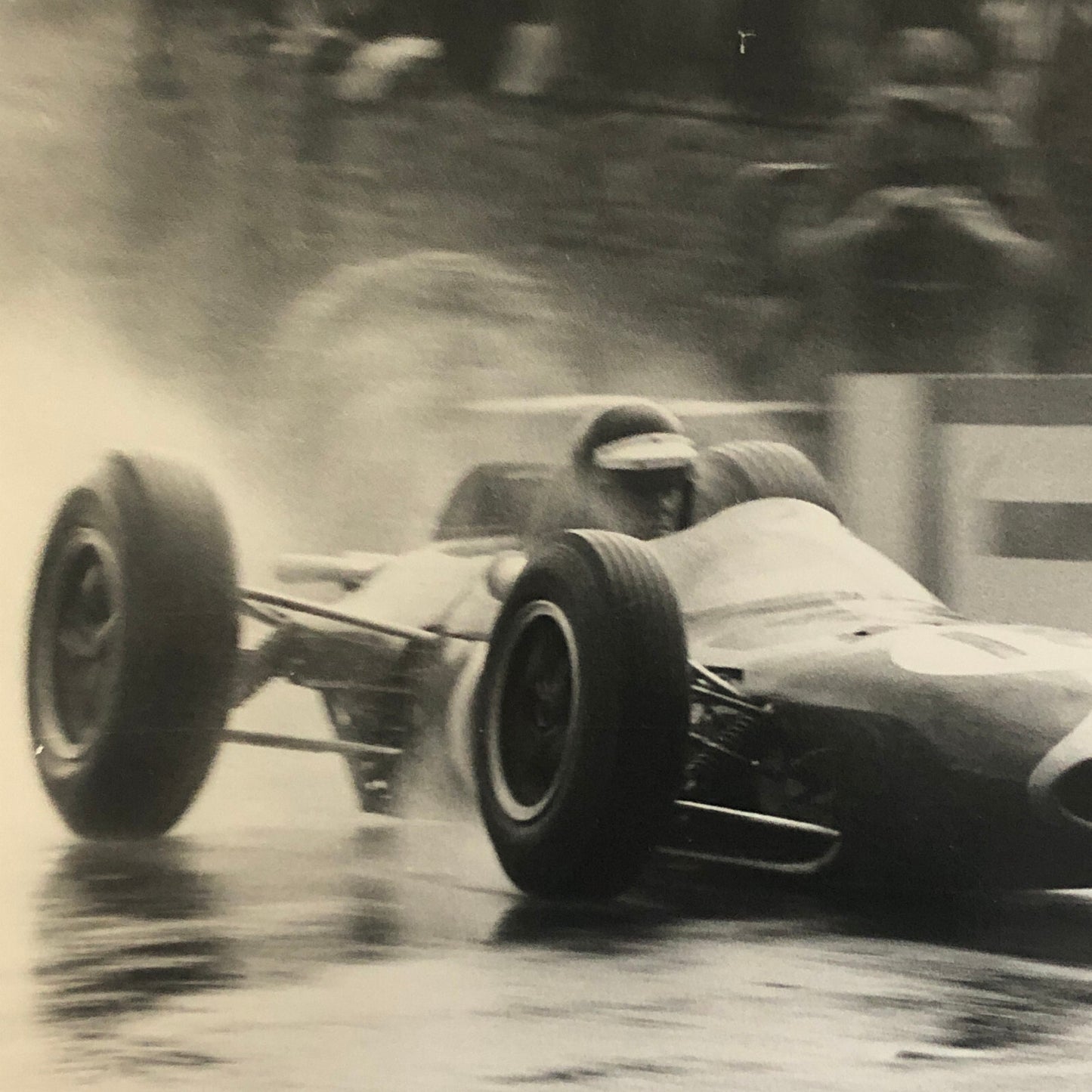 Racing Photo Photograph Dan Gurney 1963 Belgian Grand Prix Brabham BT7 Climax