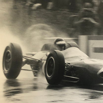 Racing Photo Photograph Dan Gurney 1963 Belgian Grand Prix Brabham BT7 Climax