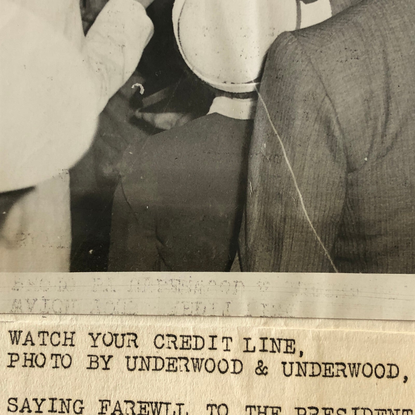 Press Photo Photograph President Franklin Roosevelt Leaves on Vacation 1934
