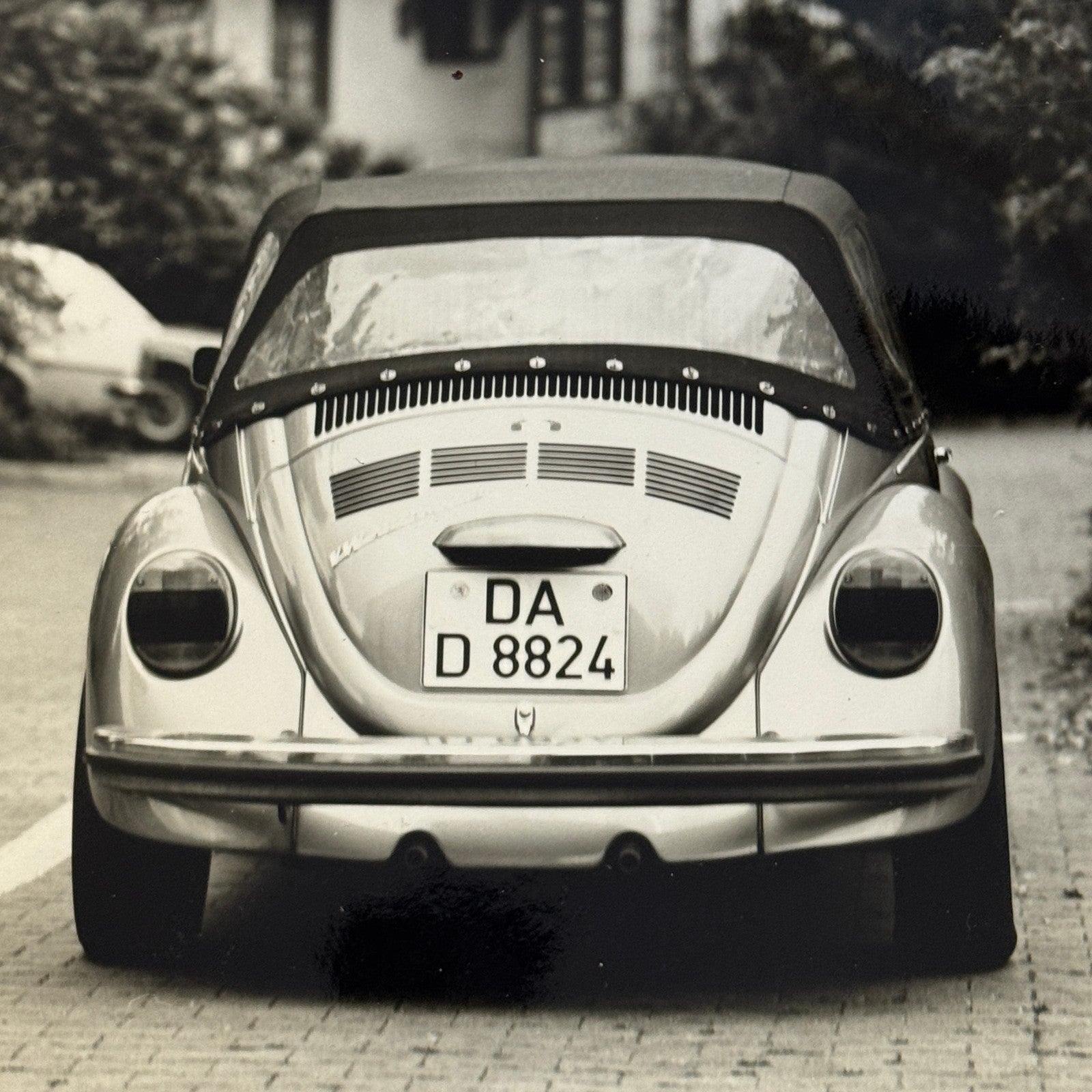 Vintage Volkswagen VW Beetle Convertible Cabriolet Photo Photograph Print Lot 2x