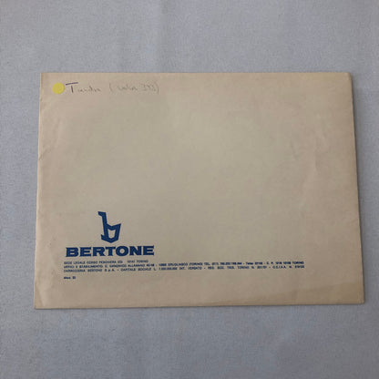 1979 Bertone Tundra Volvo 343 Concept Car Prototype Press Kit Photos