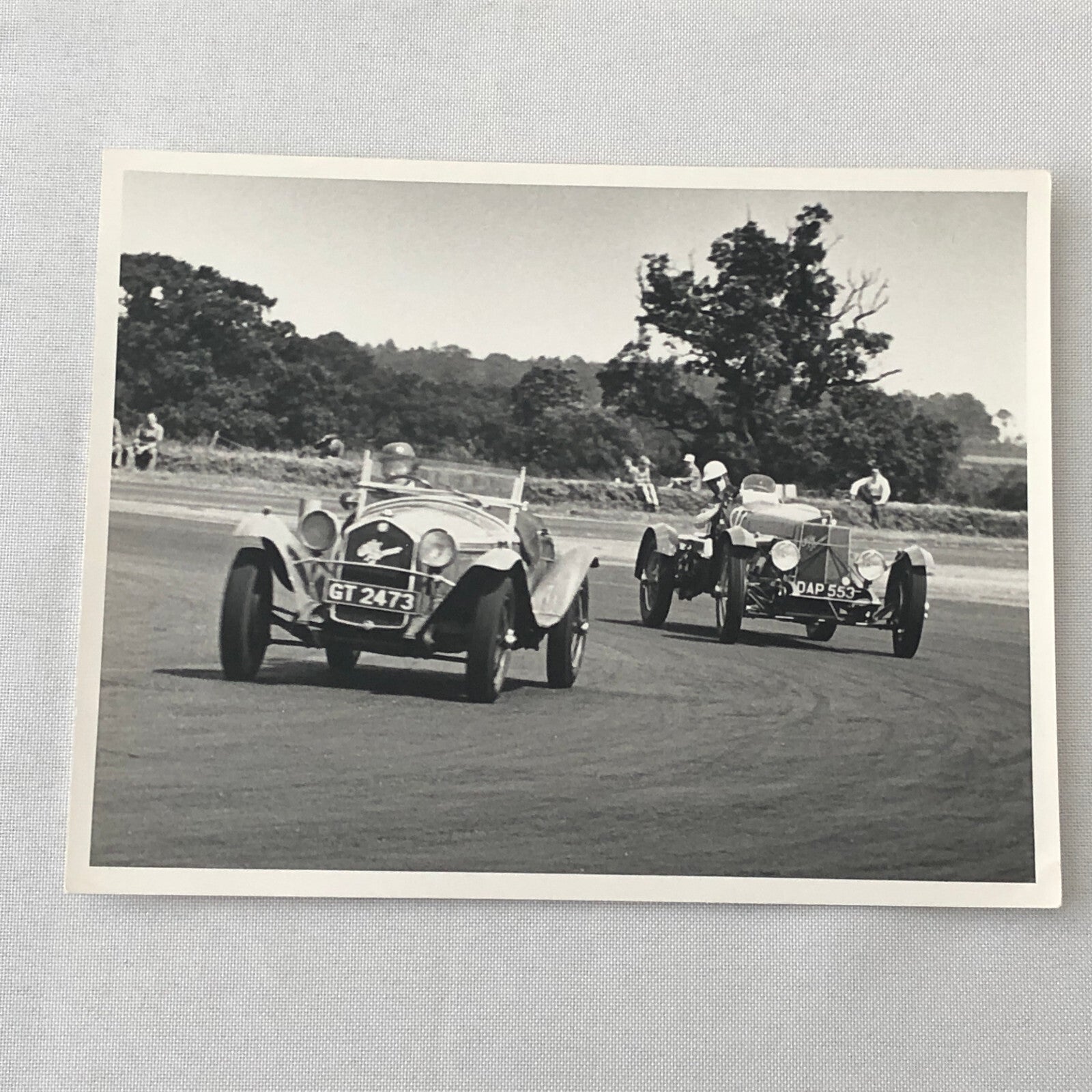 Vintage Car Racing Photo Photograph Print Alfa Romeo Targa 1750 Targa Florio + 