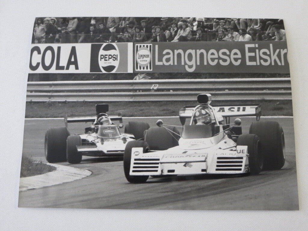 Vintage 1973 German Grand Prix Racing Photograph Photo - Race Cars 