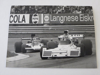 Vintage 1973 German Grand Prix Racing Photograph Photo - Race Cars 