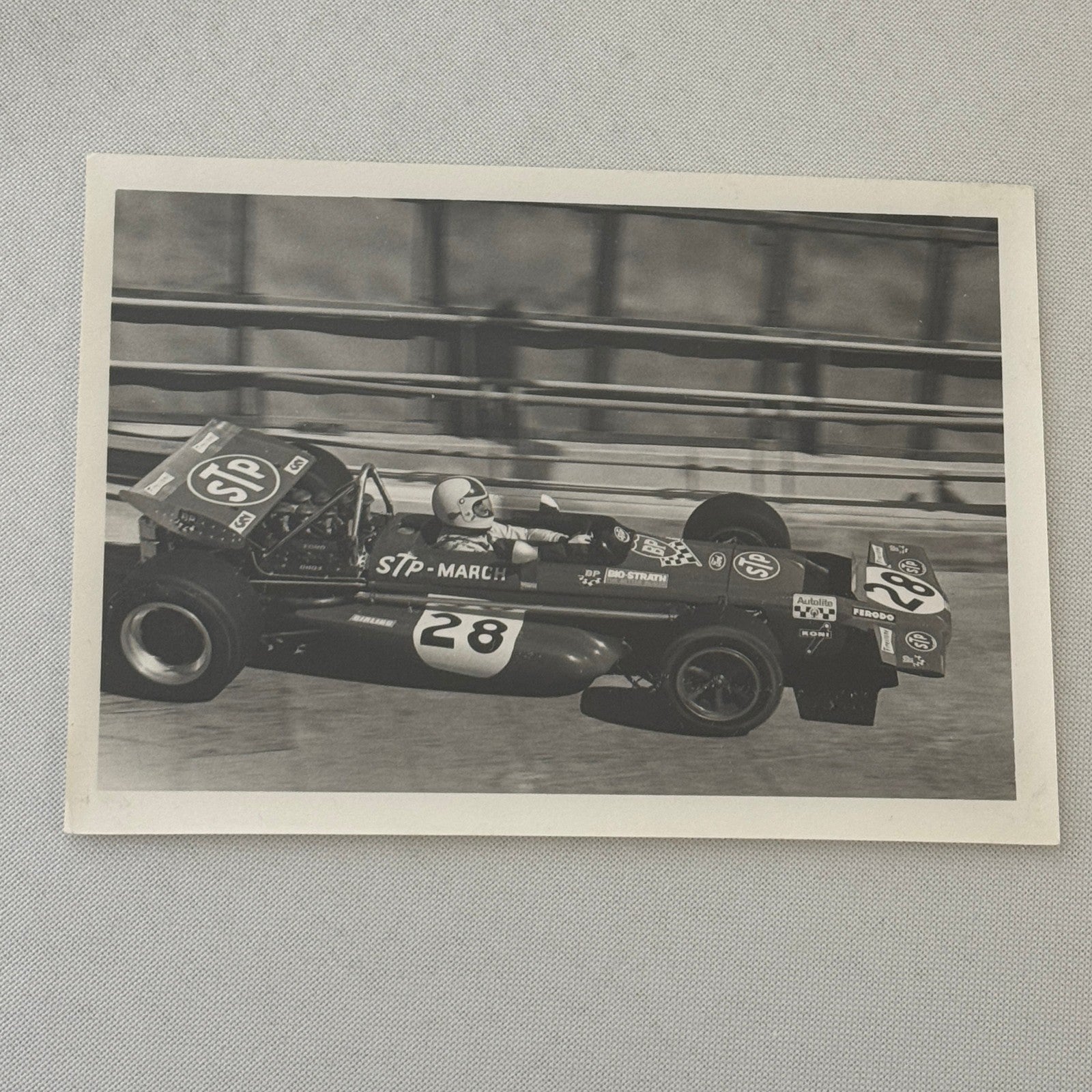 Vintage Racing Photo March STP Car Photograph Print 1970