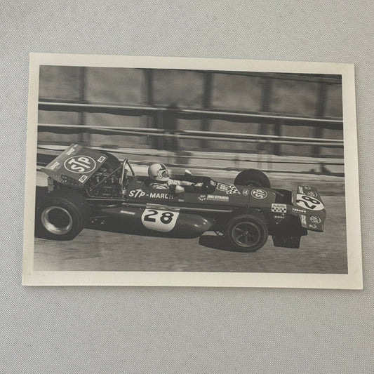 Vintage Racing Photo March STP Car Photograph Print 1970