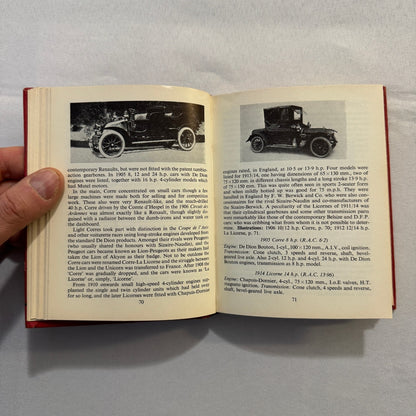 1963 Veteran Motorcar Pocketbook Book Vintage Bugatti Benz Rolls Royce and More