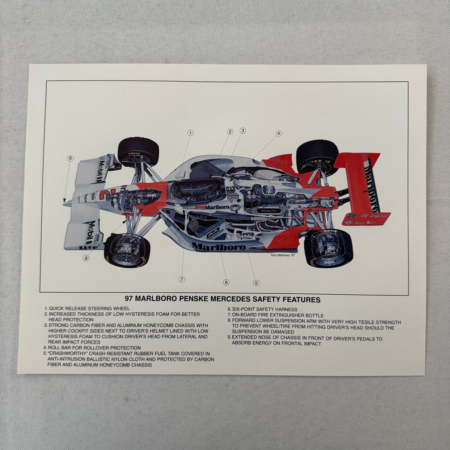 1997 CART Marlboro Team Penske Racing Press Kit Paul Tracy Al Unser Jr