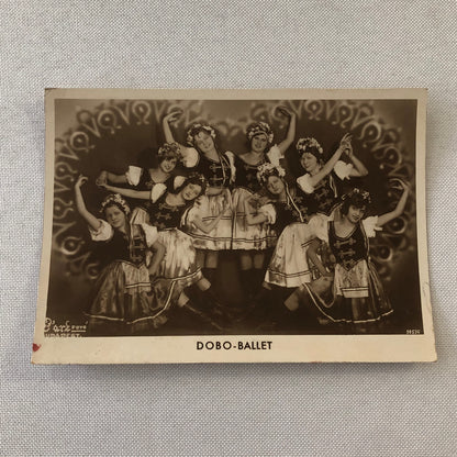 Dobo Ballet Dance Troupe Real Photo Postcard RPPC Post Card Dancers