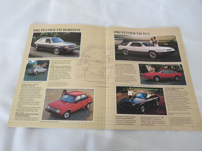 1982 Chrysler Plymouth Sales Brochure Catalog LeBaron TC3 Sapporo