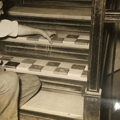 Press Photo Photograph Lot Man Making and Installing Tiles 1930s Underwood Photo