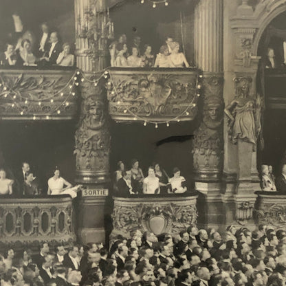 Press Photo Photograph French President Albet Lebrun at Opera Ball 1934