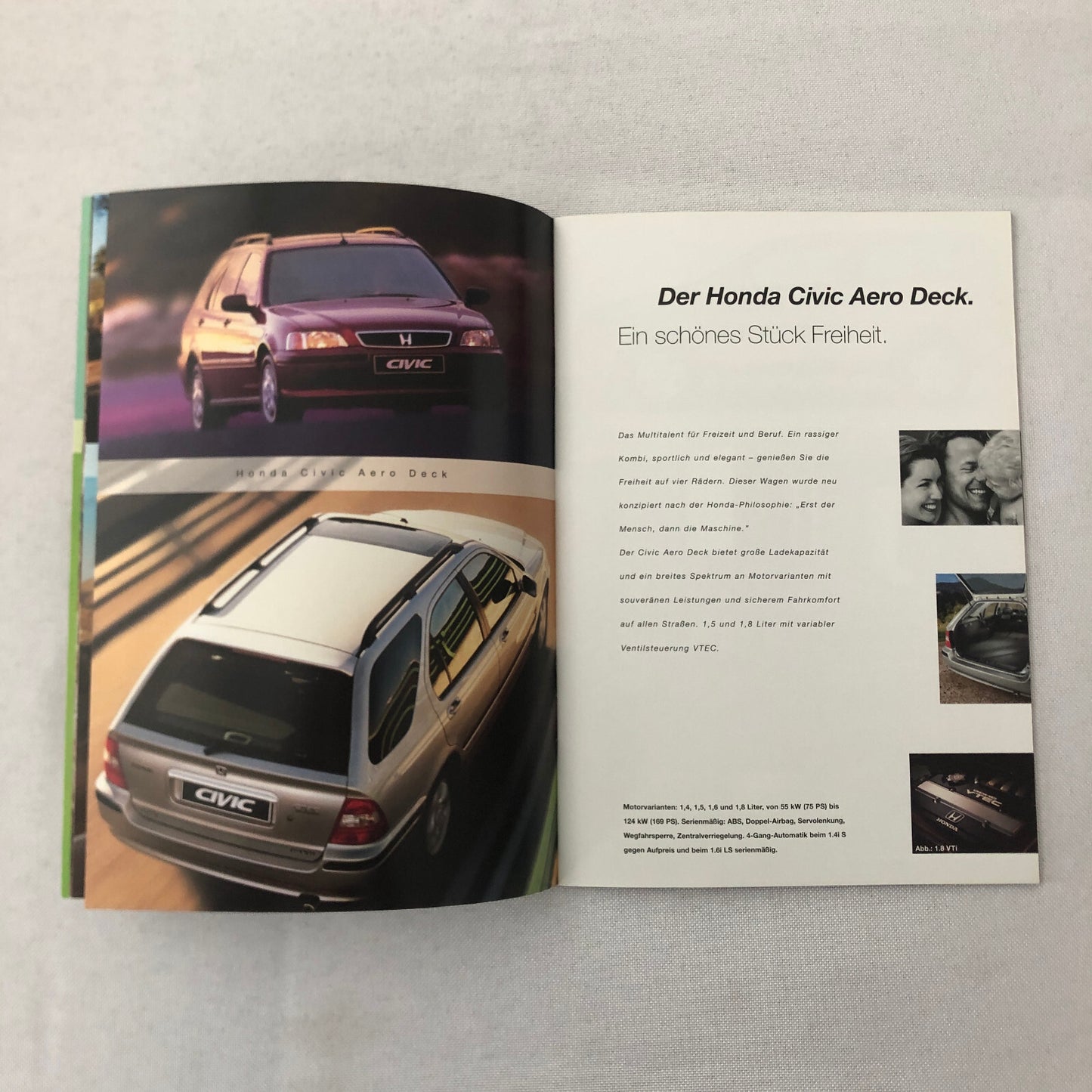 Honda Sales Brochure Catalog NSX S2000 Integra Type R Prelude Civic + GERMAN