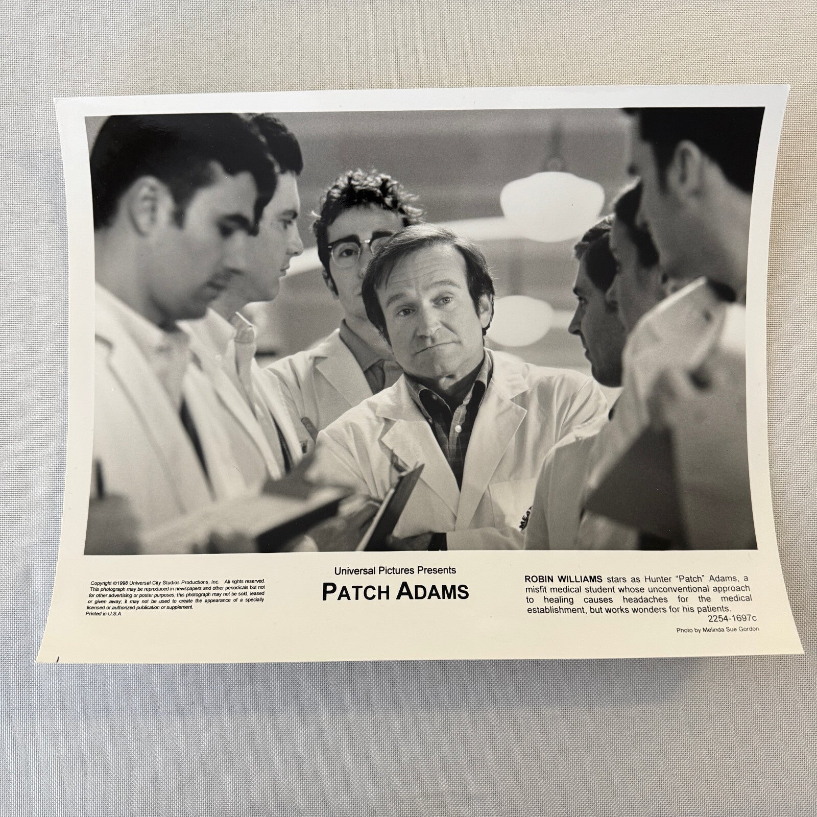 Robin Williams Patch Adams Movie Film Press Photo Photograph 1998