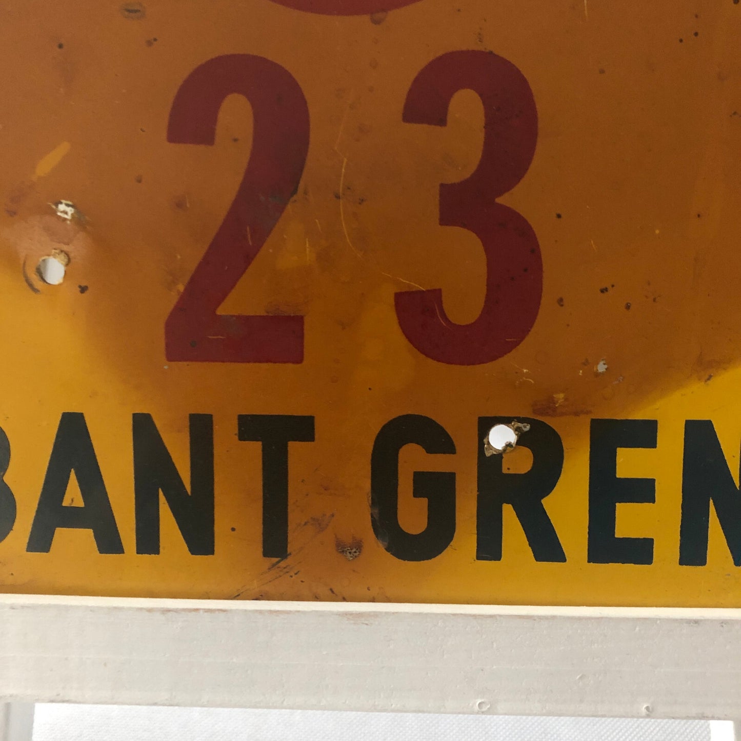 1966 RAC Zuid Brabant Grensrit Car Rally Rallye Participant Plate w/ Martini Ad