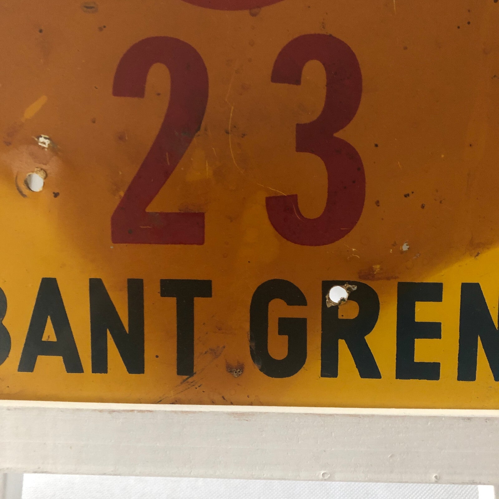 1966 RAC Zuid Brabant Grensrit Car Rally Rallye Participant Plate w/ Martini Ad