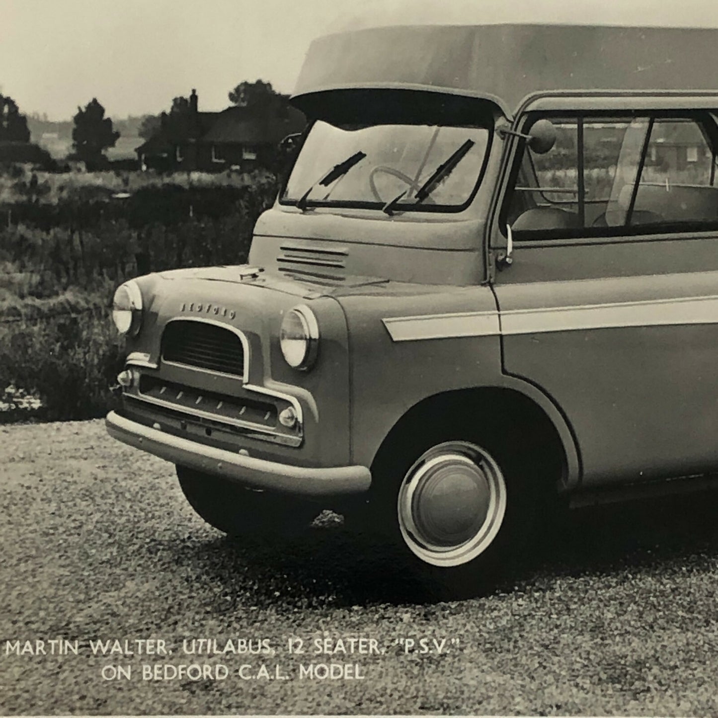 Vintage Martin Walter Utilabus 12 Seater PSV Photo Photograph Lot of 2 Bedford 