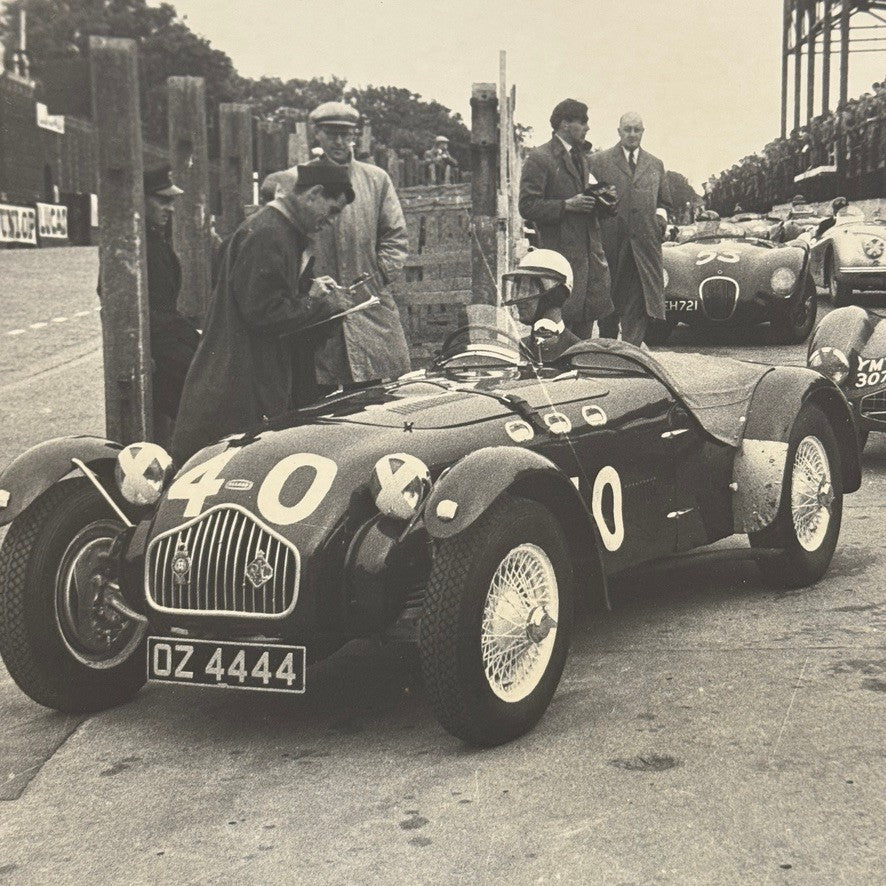 Vintage Racing Photo Photograph Allard Aston Martin Cars Modern Print