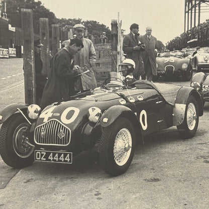 Vintage Racing Photo Photograph Allard Aston Martin Cars Modern Print