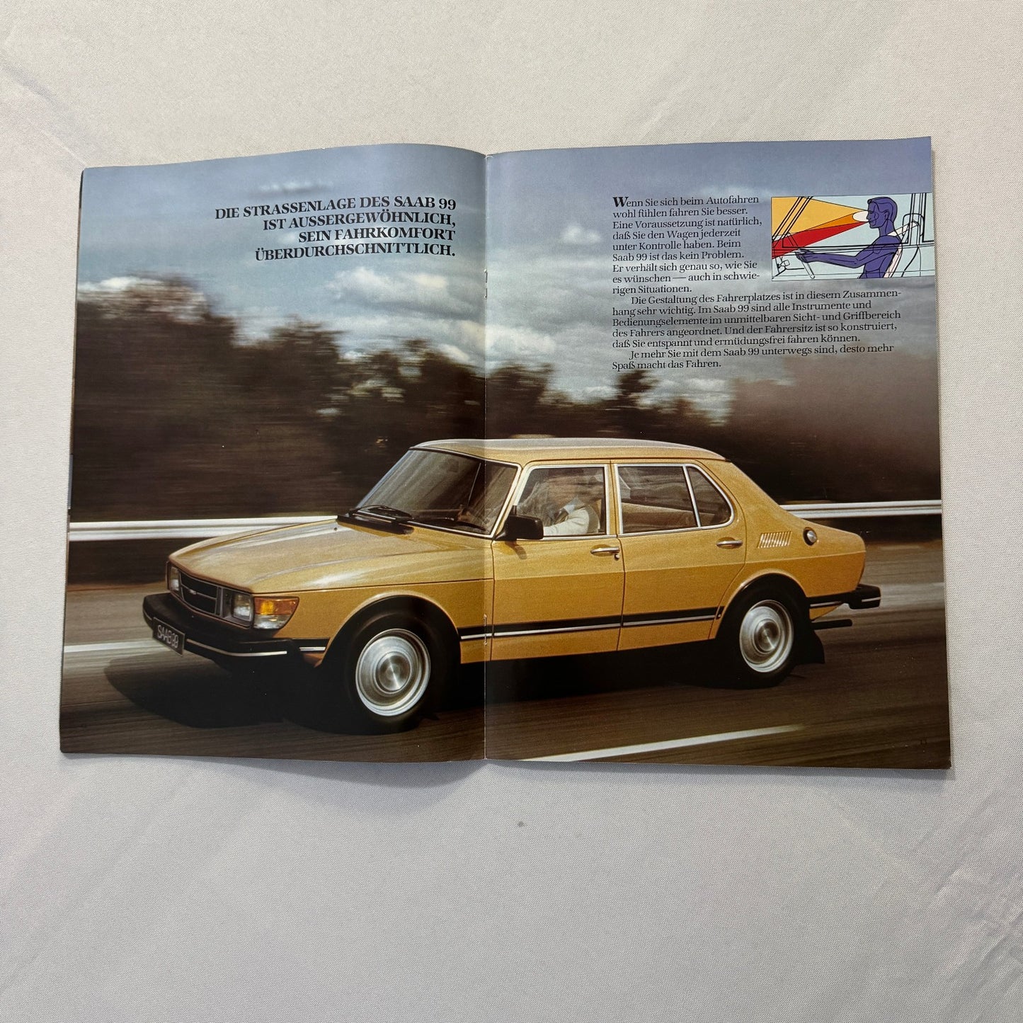 1983 Saab 99 Car Sales Brochure Catalog Advertising Vintage GERMAN Language