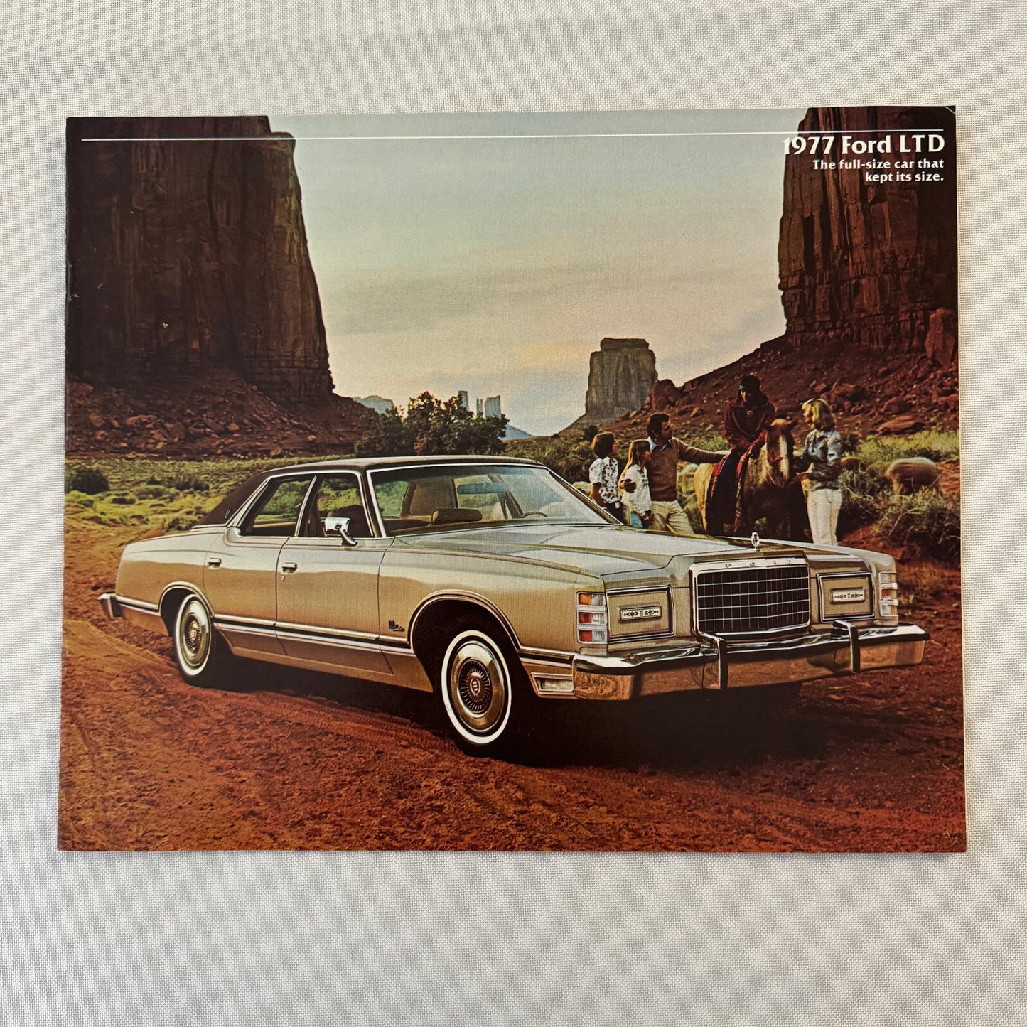 1977 Ford LTD Car Sales Brochure Catalog Advertising Country Squire Wagon +